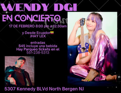 Event - Wendy DGI en Concierto Valentines Day - North Bergen, New Jersey  - 17 de febrero de 2024 | concert tickets