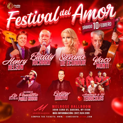 Event - FESTIVAL DEL AMOR 2024 EN NEW YORK - Astoria, New York - February 10, 2024 | concert tickets