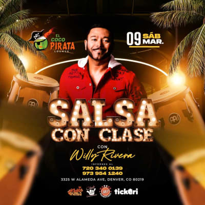 Event -  WILLY RIVERA EN DENVER  - Denver, Colorado - 9 de marzo de 2024 | concert tickets