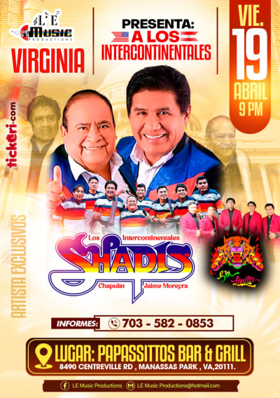 Event - LOS SHAPIS en MANASSAS VIRGINIA  - Manassas Park, Virginia - 19 de abril de 2024 | concert tickets