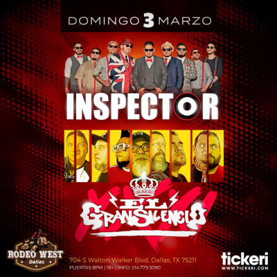 Event - INSPECTOR Y EL GRAN SILENCIO EN DALLAS - Dallas, Texas - March 3, 2024 | concert tickets