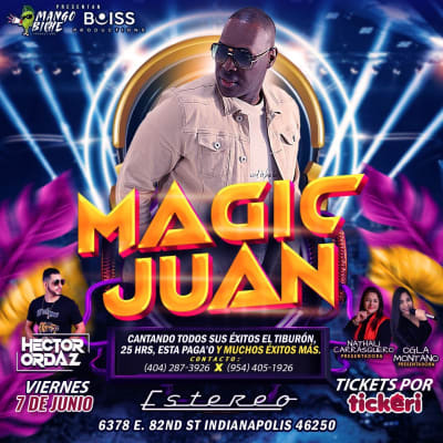 Event - MAGIC JUAN EN CONCIERTO ! - Indianapolis, Indiana - 7 de junio de 2024 | concert tickets