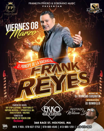 El Varon de la Bachata live at EKKO Bar and lounge Tickets Boletos at EKKO  Bar & Lounge