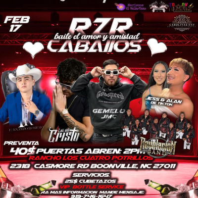 Event - Celebrando Valentine's Day - Boonville, North Carolina - 17 de febrero de 2024 | concert tickets