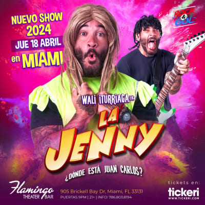 Event - WALI ITURRIAGA EN " LA JENNY " TOUR 2024 - Miami, Florida - 18 de abril de 2024 | concert tickets