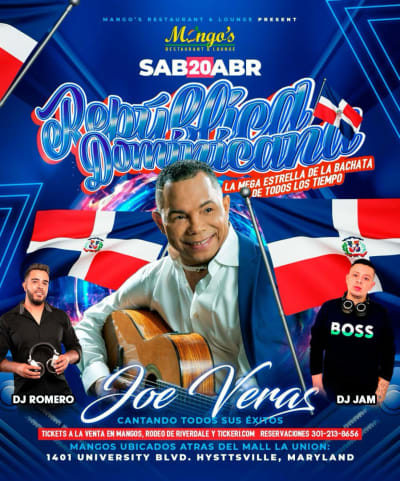 Event - JOE VERAS EN CONCIERTO! - Hyattsville, Maryland - April 20, 2024 | concert tickets