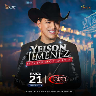 Event - YEISON JIMENEZ EN CONCIERTO GREENVILLE - Greenville, South Carolina - 21 de marzo de 2024 | concert tickets