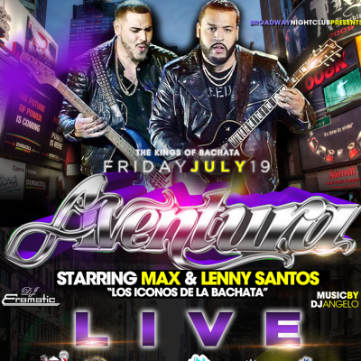 Event - Aventura LIVE Starring Max & Lenny Santos "Los Iconos De La Bachata" - Norfolk, Virginia - 19 de julio de 2024 | concert tickets