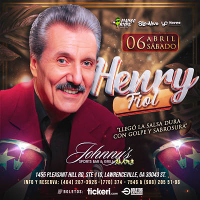 Event - HENRY FIOL EN ATLANTA!!! SALSA DE GOLPE - Lawrenceville, Georgia - April 6, 2024 | concert tickets