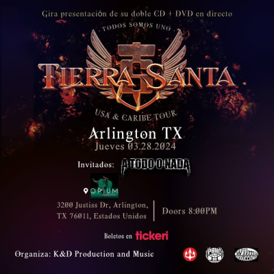 Event - TIERRA SANTA EN TEXAS - Arlington, Texas - March 28, 2024 | concert tickets