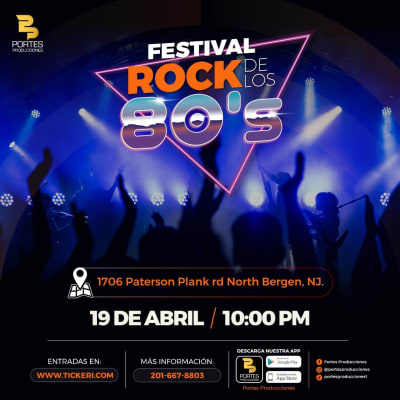 Event - Festival Rock 80s  - North Bergen, New Jersey - April 19, 2024 | concert tickets