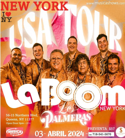 Event - LOS PALMERAS EN NEW YORK  - Queens, New York - April 3, 2024 | concert tickets