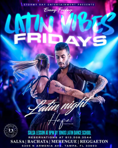 Event - Latin Vibes Fridays "Noche Latina" - Tampa, Florida - 22 de marzo de 2024 | concert tickets