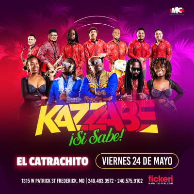 Event - KAZZABE EN CONCIERTO ! - Frederick, Maryland - 24 de mayo de 2024 | concert tickets