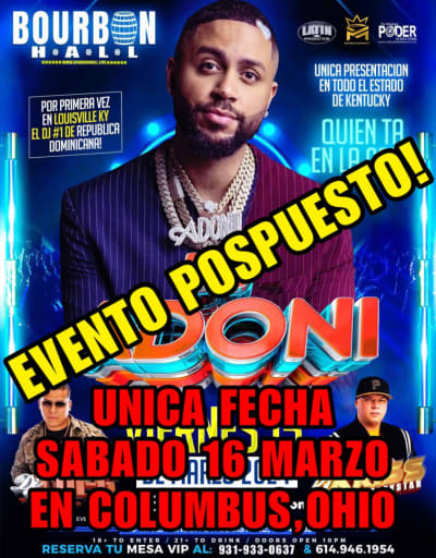 Event - DJ ADONIII EN CONCIERTO KY - Louisville, Kentucky - 15 de marzo de 2024 | concert tickets