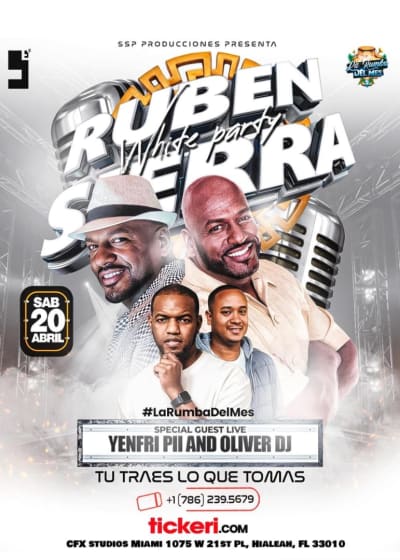 Event - LA RUMBA DEL MES con RUBÉN SIERRA - Hialeah, Florida - 20 de abril de 2024 | concert tickets