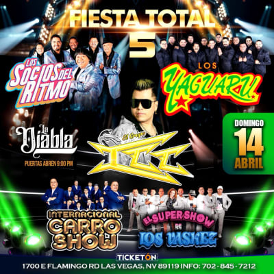 Event - FIESTA TOTAL EN LAS VEGAS - Las Vegas, NV - April 14, 2024 | concert tickets