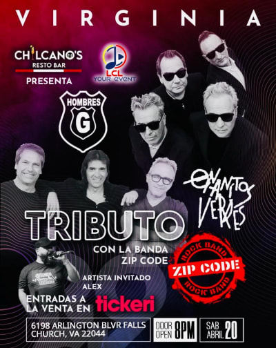 Event - Tributo Hombres G y Enanitos Verdes - Falls Church, Virginia - April 20, 2024 | concert tickets