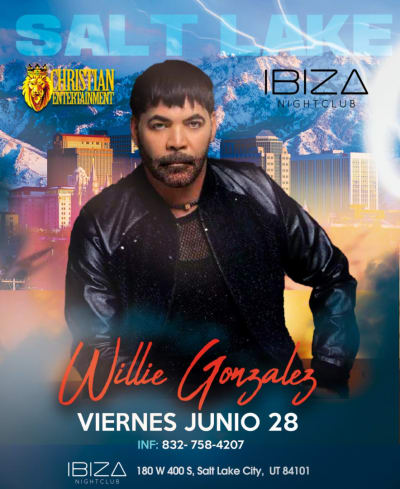 Event - WILLIE GONZALEZ EN SALT LAKE CITY  - Salt Lake City, Utah - June 28, 2024 | concert tickets