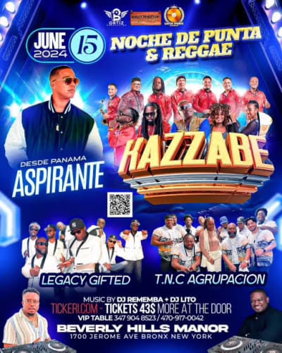 Event - Kazzabe & Amigos - Bronx, New York - June 15, 2024 | concert tickets