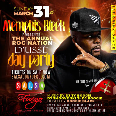 Event - Rocnation Day Party with Memphis Bleek - Bronx, NY - 31 de marzo de 2024 | concert tickets