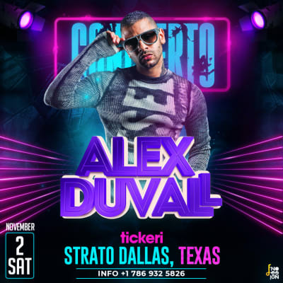 Event - ALEX DUVALL EN CONCIERTO ! - Dallas, Texas - November 2, 2024 | concert tickets
