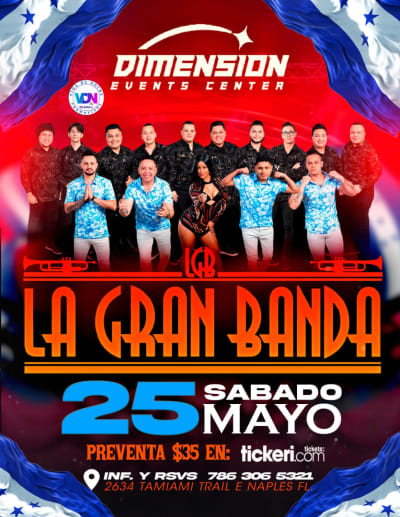 Event - La Gran Banda - Naples, Florida - 25 de mayo de 2024 | concert tickets