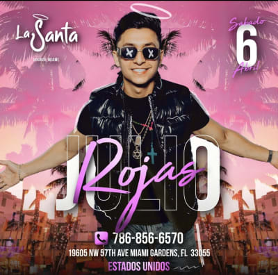 Event - JULIO ROJAS EN MIAMI - Miami, Fl - 6 de abril de 2024 | concert tickets