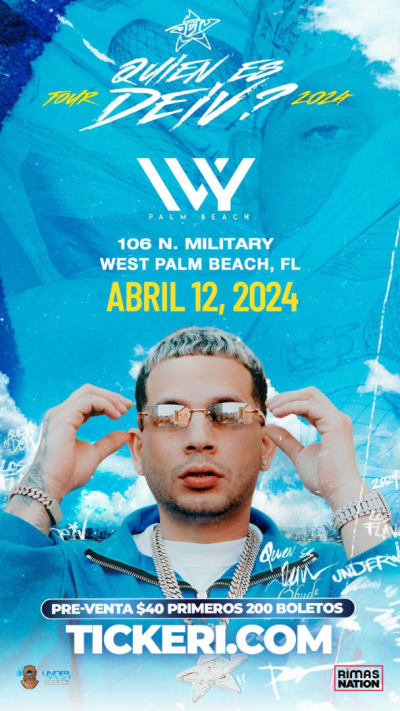 Event - DEIV EN CONCIERTO ! - West Palm Beach, Florida - 12 de abril de 2024 | concert tickets