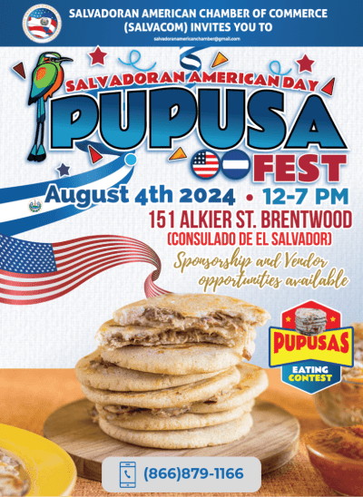 Event - Salvadoran American Day & Pupusa Festival 2024 in Suffolk, NY - Brentwood, New York - August 4, 2024 | concert tickets