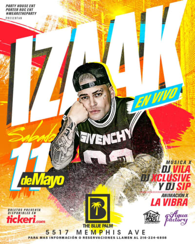 Event - iZaak en Vivo - Cleveland, OH - May 11, 2024 | concert tickets