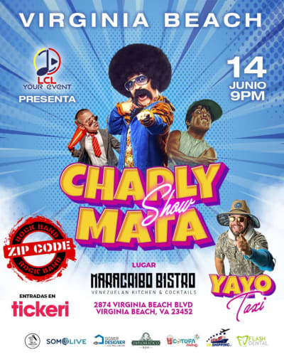 Event - Charly Mata Show - Virginia Beach, Virginia - 14 de junio de 2024 | concert tickets