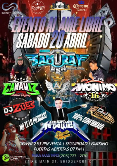 Event - GRAN EVENTO SONIDERO EN BRIDGEPORT CT  - Bridgeport, CT - 20 de abril de 2024 | concert tickets