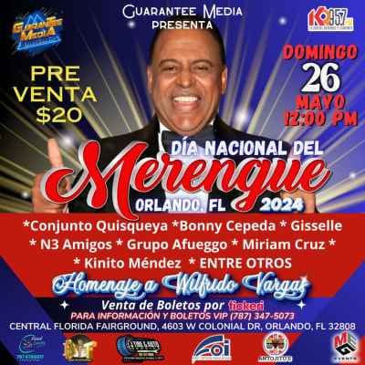 Event - DIA NACIONAL DEL MERENGUE ORLANDO FL 2024 - Orlando, Florida - May 26, 2024 | concert tickets