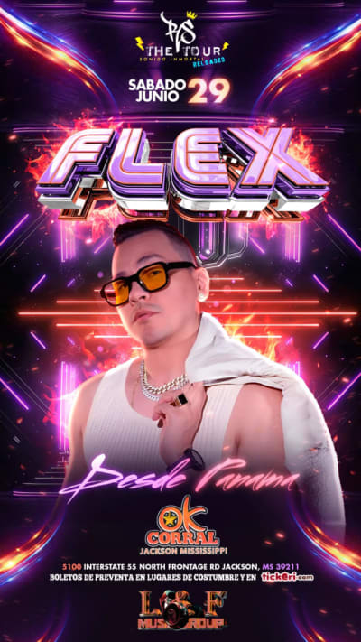 Event - FLEX "ROMANTIC STYLE THE TOUR " - Jackson, Mississippi - 29 de junio de 2024 | concert tickets