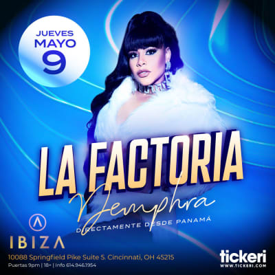 Event - LA FACTORIA EN CINCINNATI - CINCINNAT, Ohio - 9 de mayo de 2024 | concert tickets