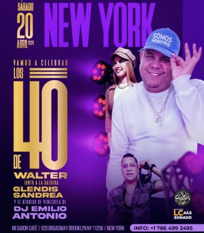 Event - Cumpleaños de Dj Walter en Nueva York - Brooklyn, New York - April 20, 2024 | concert tickets