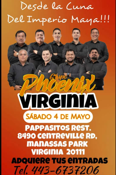 Event - Grupo Phoenix de peten Guatemala - Manassas Park, Virginia - 4 de mayo de 2024 | concert tickets