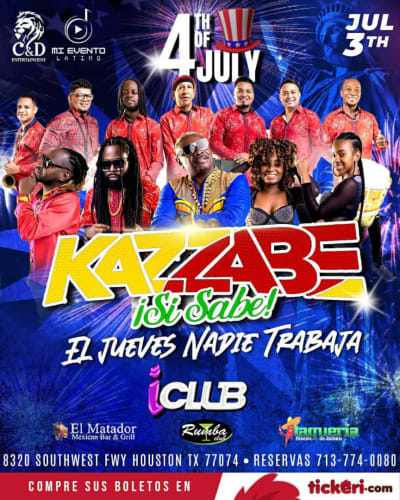 Event - KAZZABE EN CONCIERTO ! - Houston, Texas - July 3, 2024 | concert tickets