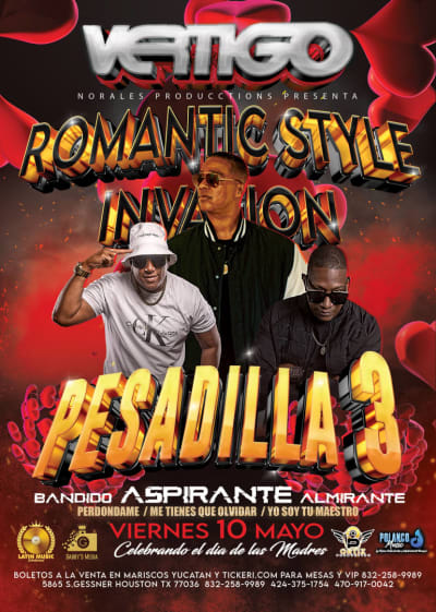 Event - Aspirante, Almirante & Bandido en Vivo! - Houston, Texas - May 10, 2024 | concert tickets