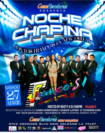 Event - NOCHE CHAPINA EN CASA HONDURAS NEW ORLEANS  - New Orleans, Louisiana - April 27, 2024 | concert tickets