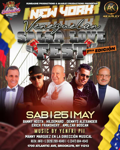 Event - VENEZUELAN SALSA LOVE FEST 1ERA EDICION NEW YORK - Brooklyn, New York - May 25, 2024 | concert tickets