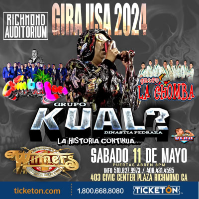 Event - Grupo Kual - Richmond, California - 11 de mayo de 2024 | concert tickets