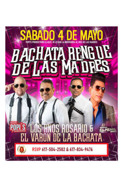 Event - Los Hermanos Rosario  y El Varon de la Bachata en OCEANSIDE Mayo 04 - Revere, Massachusetts - May 4, 2024 | concert tickets