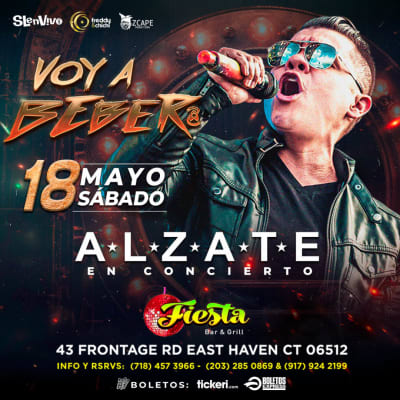 Event - ALZATE POR PRIMERA VEZ EN EAST HEAVEN, CT - East Haven, CT - May 18, 2024 | concert tickets