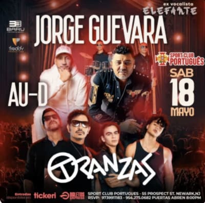 Event - Tranzas-Elefante Jorge Guevara-AU-D en Newark - Newark, New Jersey - May 18, 2024 | concert tickets