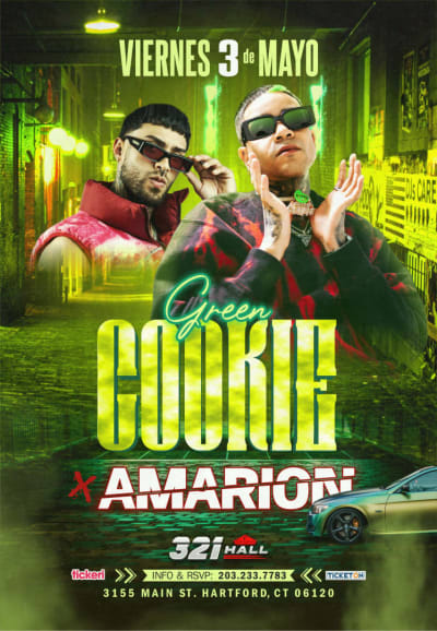 Event - Green Cookie - Amarion - Hartford, Connecticut - May 3, 2024 | concert tickets