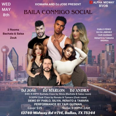 Event - Baila Conmigo Social + Workshops - Dallas, texas - 8 de mayo de 2024 | concert tickets