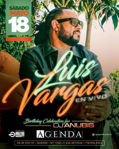 Event - Luis Vargas  - Astoria, New York - May 18, 2024 | concert tickets