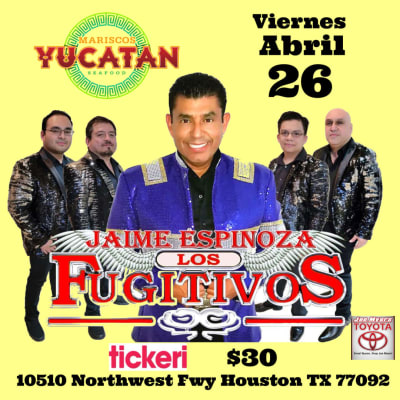 Event - FUGITIVOS  - Houston, Texas - April 26, 2024 | concert tickets